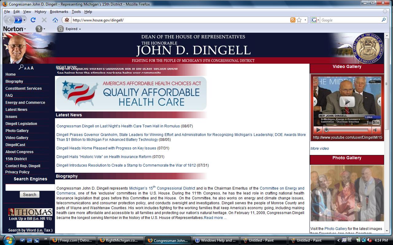 Dingell Homepage